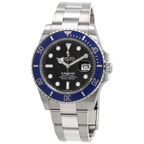 rolex submariner black dial blue bezel|rolex submariner two tone blue.